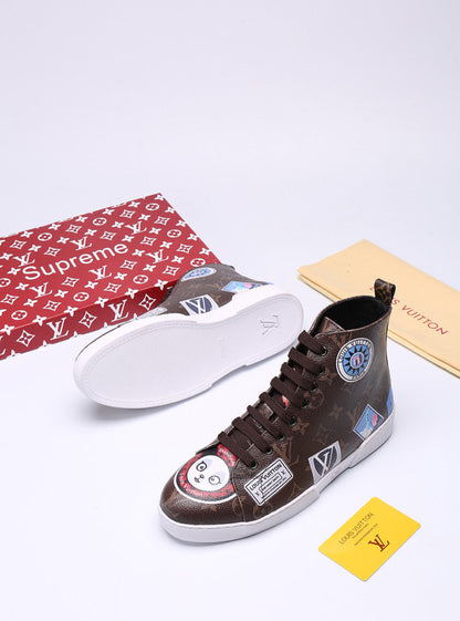 The Bags Vibe - Louis Vuitton Stellar Trainer Boot Brown Sneaker