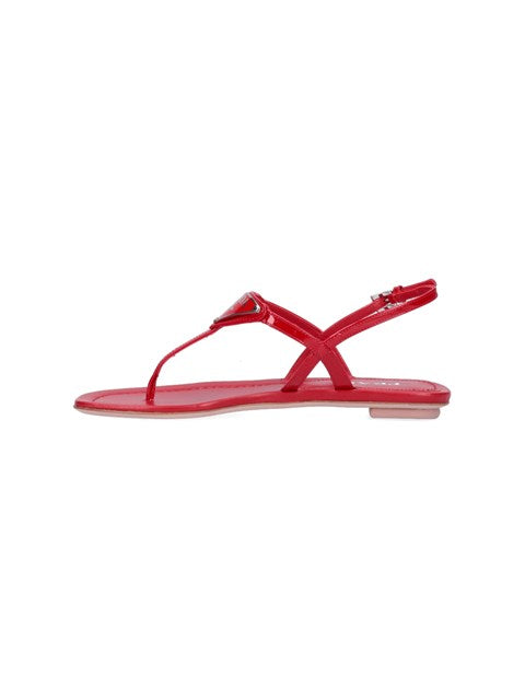 Prada Women Logo Sandals