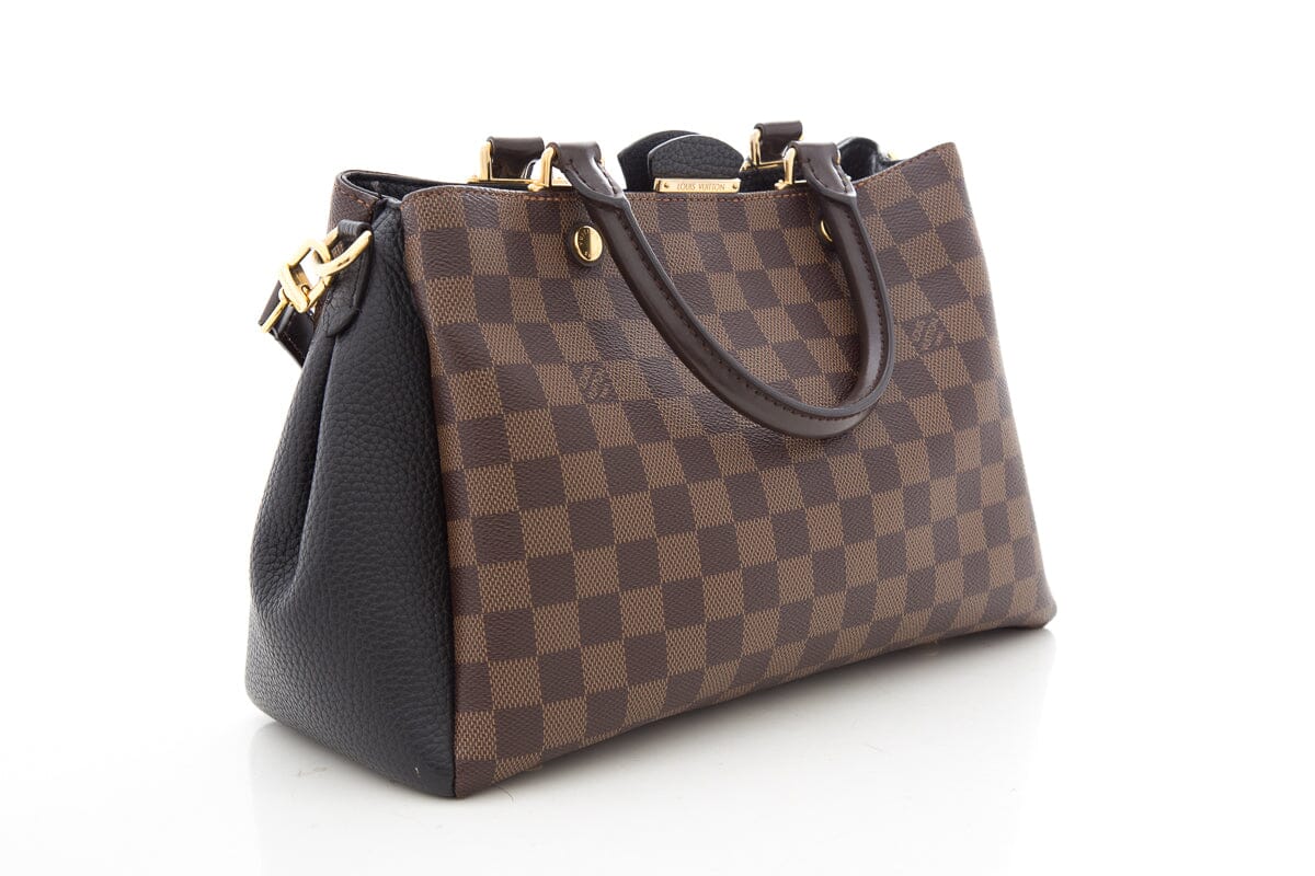 Louis Vuitton Brown & Black Brittany Damier Handbag