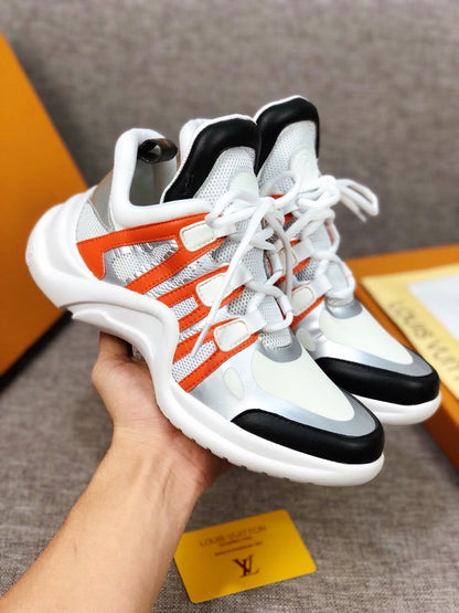 The Bags Vibe - Louis Vuitton Archlight White Black Orange Sneaker