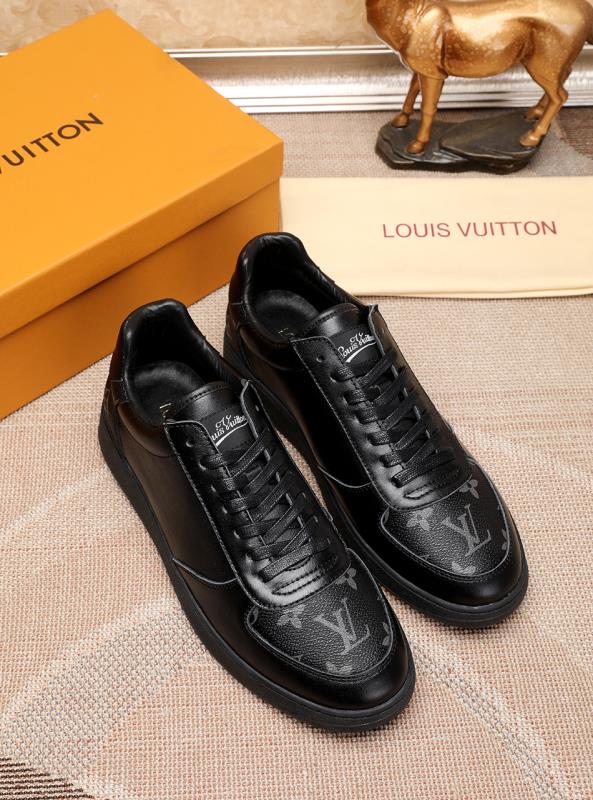 The Bags Vibe - Louis Vuitton LWnogram Denim Black and White Sneaker