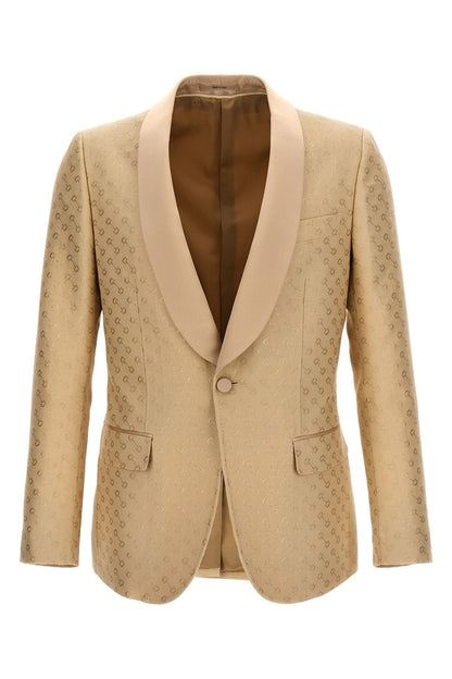 Gucci Men Clamp Jacquard Blazer