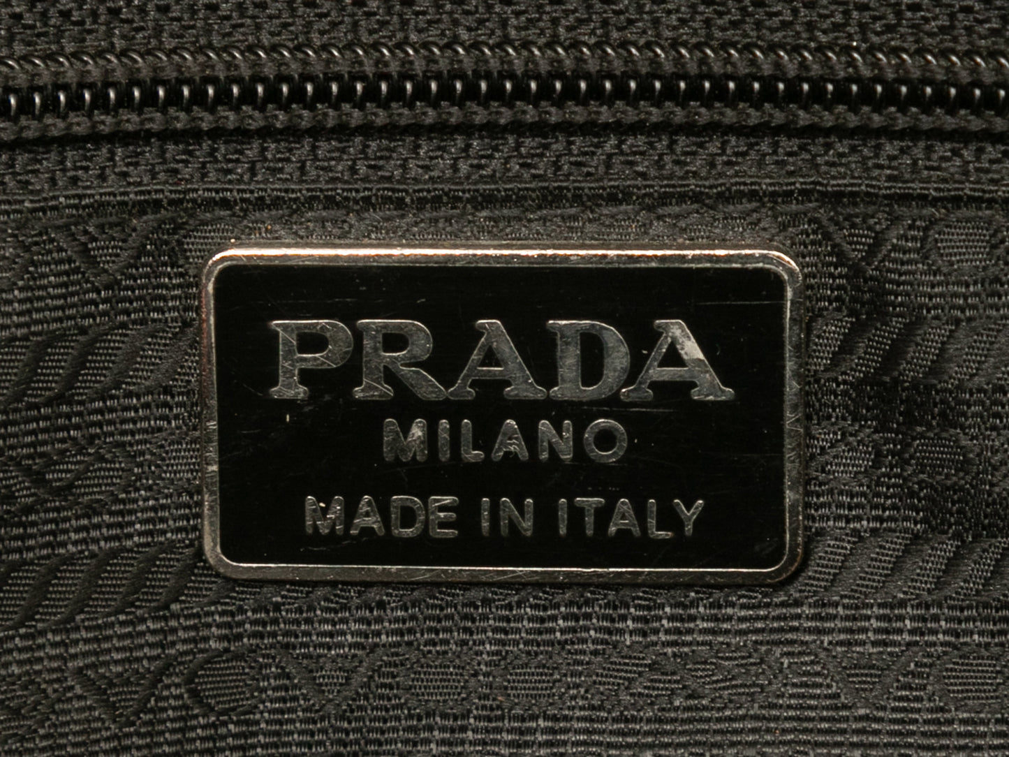 Vintage Black Prada 1990s Nylon Tote Bag