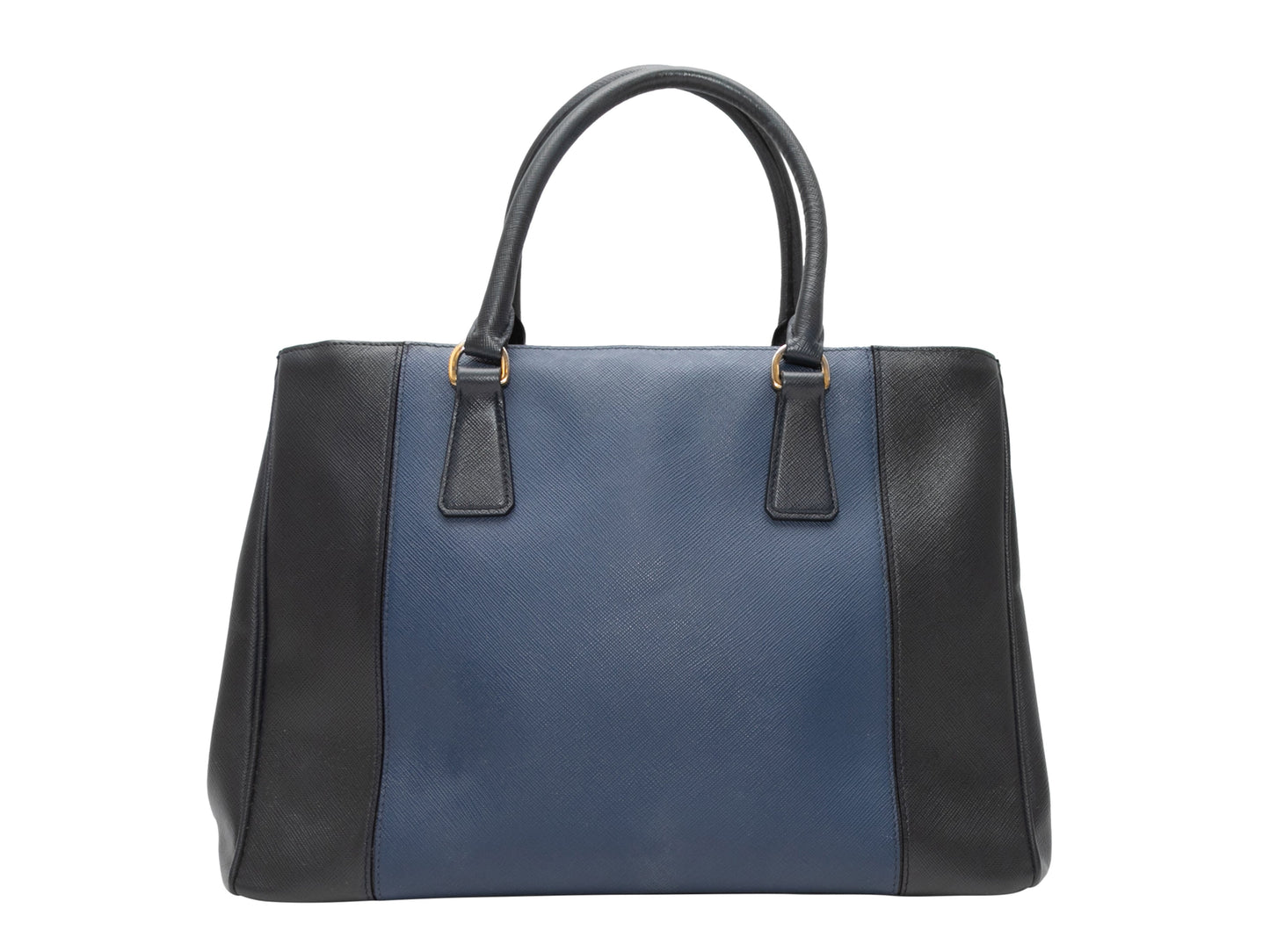 Navy & Blue Prada Galleria Saffiano Baltic Blue Tote Bag