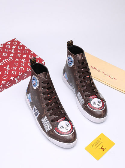 The Bags Vibe - Louis Vuitton Stellar Trainer Boot Brown Sneaker