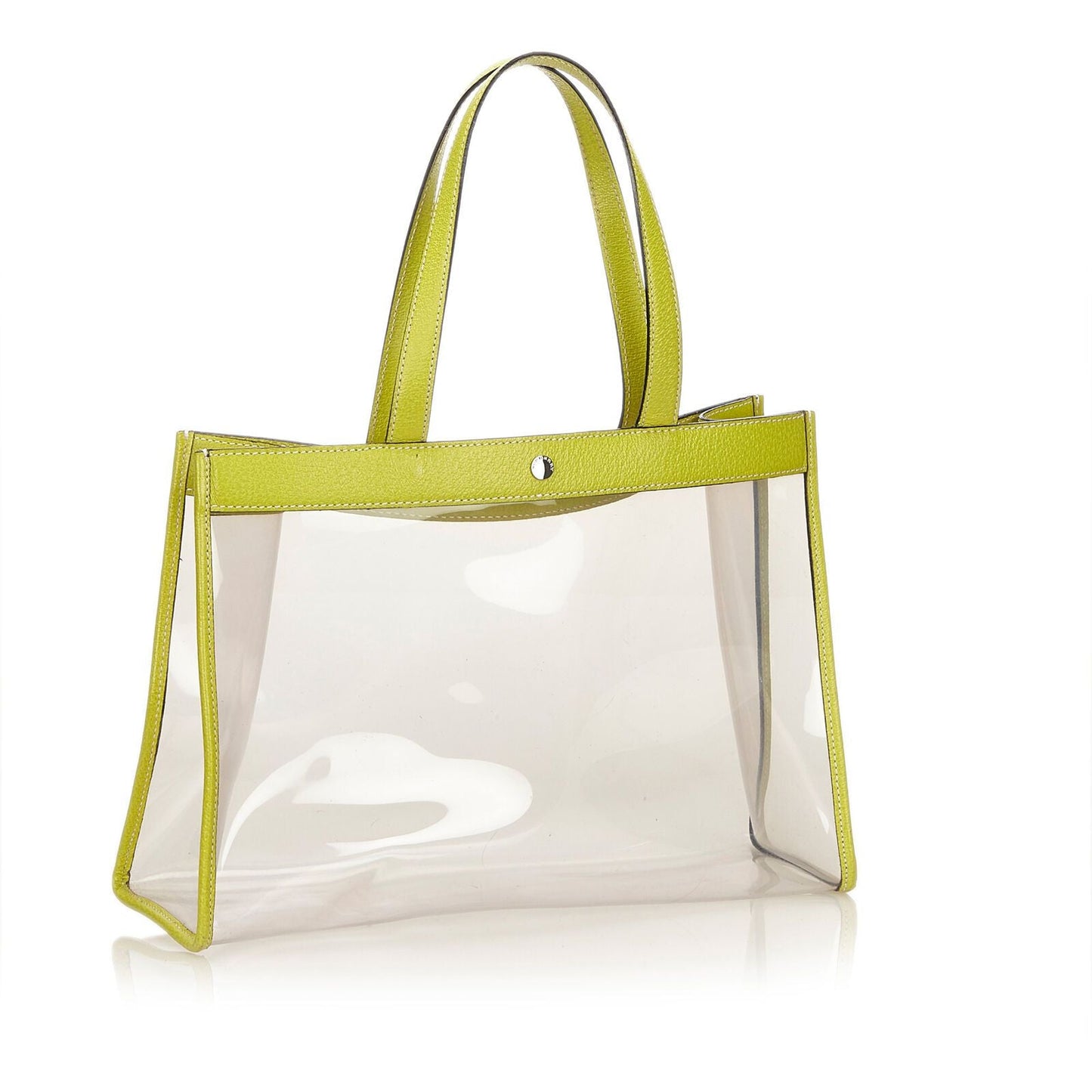 Burberry Green Light Vinyl Plastic Tote Bag United Kingdom