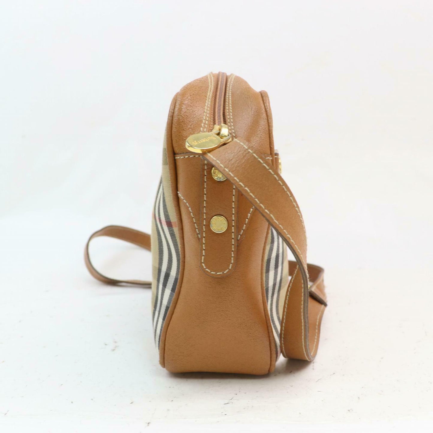 Brand Inspired Burberry Shoulder Bag Light Brown Canvas (SHC7-10295)