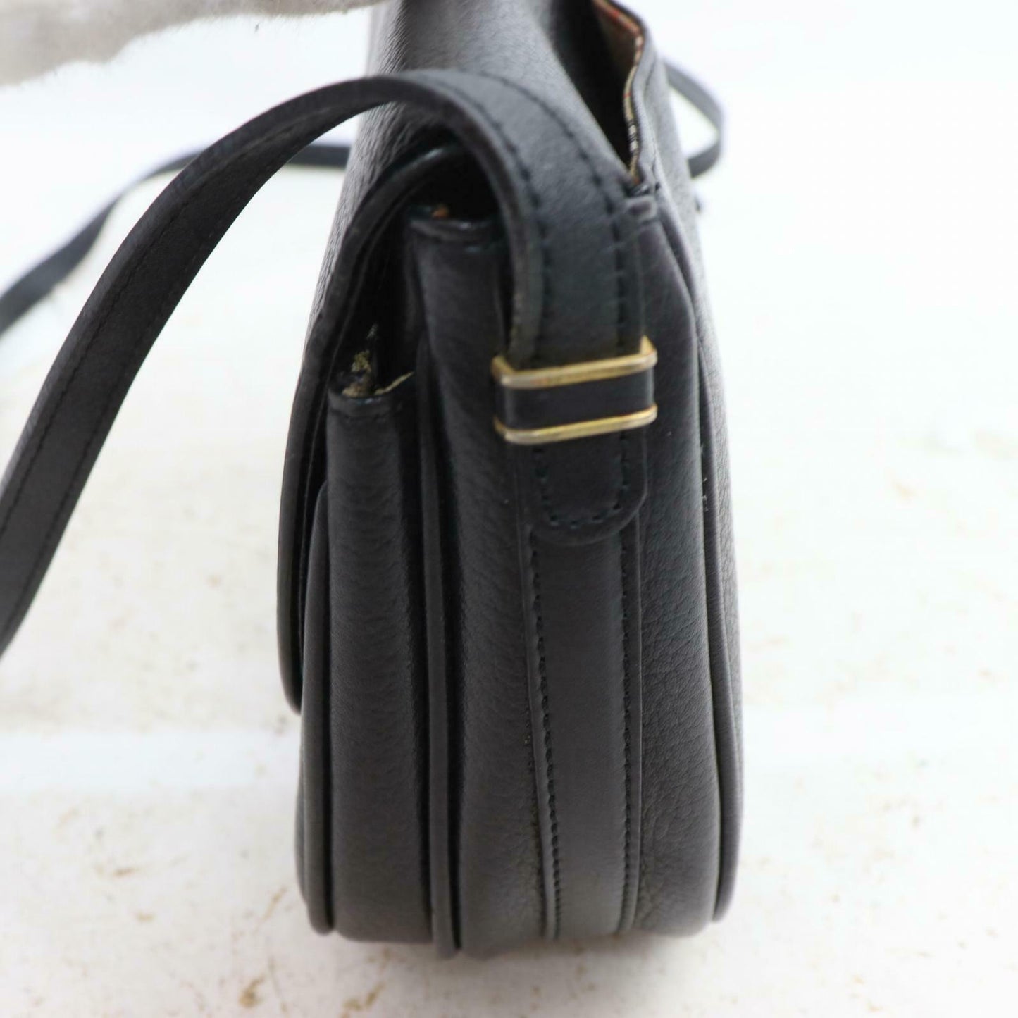 Brand Inspired Burberry Shoulder Bag Black Leather (SHC1-15186)