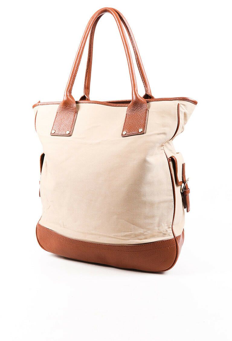 Burberry Tote Bag Brown Logo Nylon