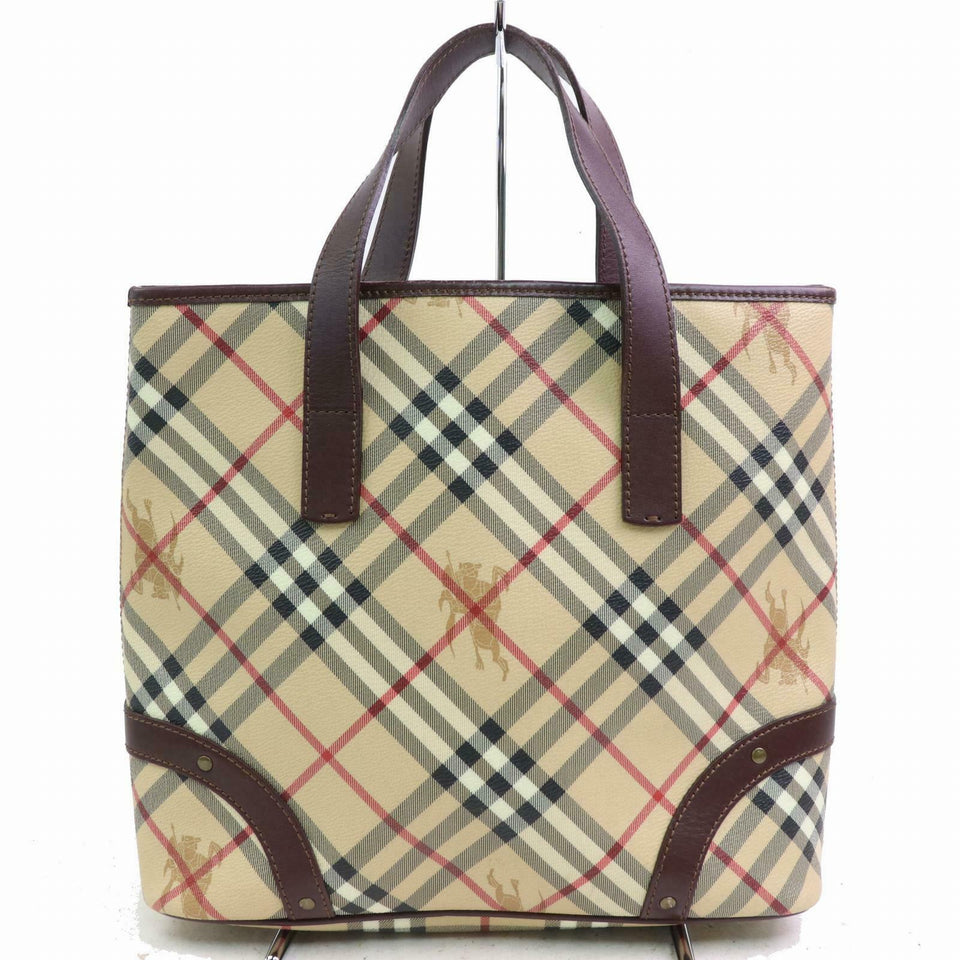 Brand Inspired Burberry Tote Bag Light Brown PVC (SHC1-15635)
