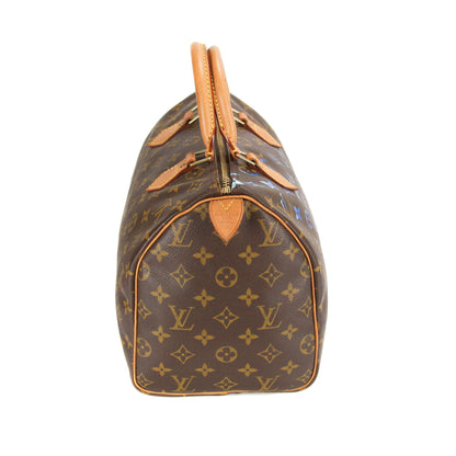 Upcycled Louis Vuitton Speedy 30 Monogram Canvas - Blue Specter