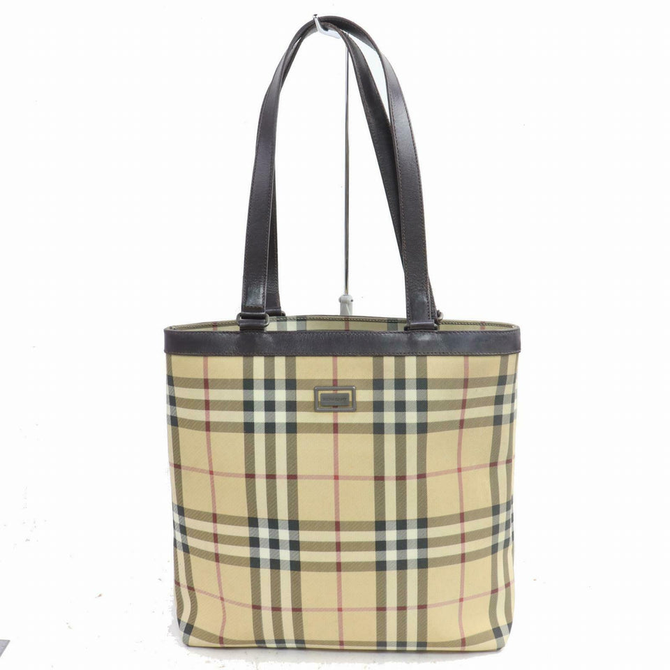 Brand Inspired Burberry Tote Bag Beige PVC (SHC1-14305)