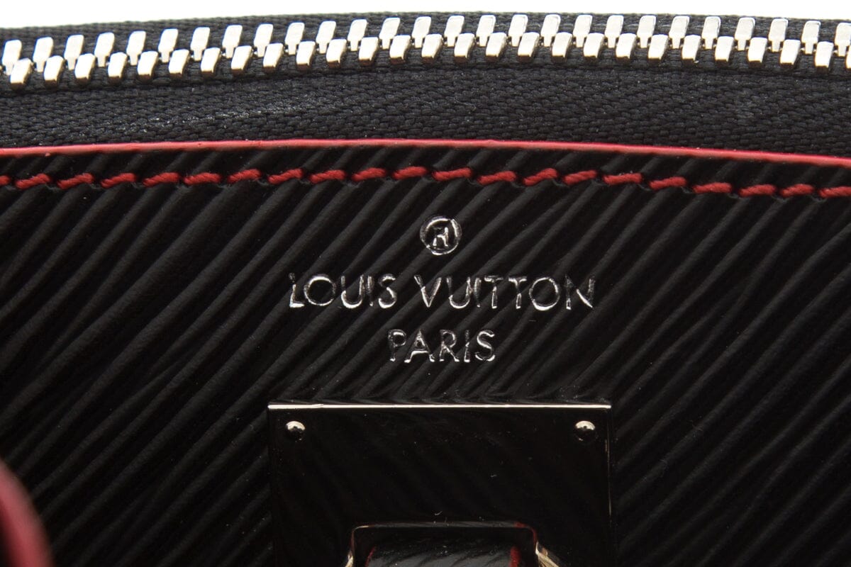 Louis Vuitton Black City Steamer Smooth Calfskin & Epi Leather Handbag