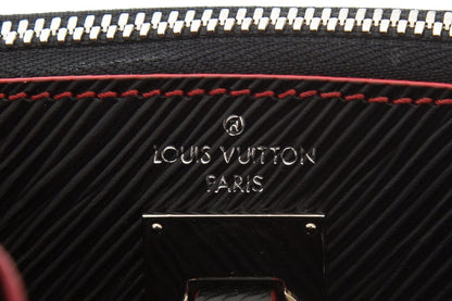 Louis Vuitton Black City Steamer Smooth Calfskin & Epi Leather Handbag