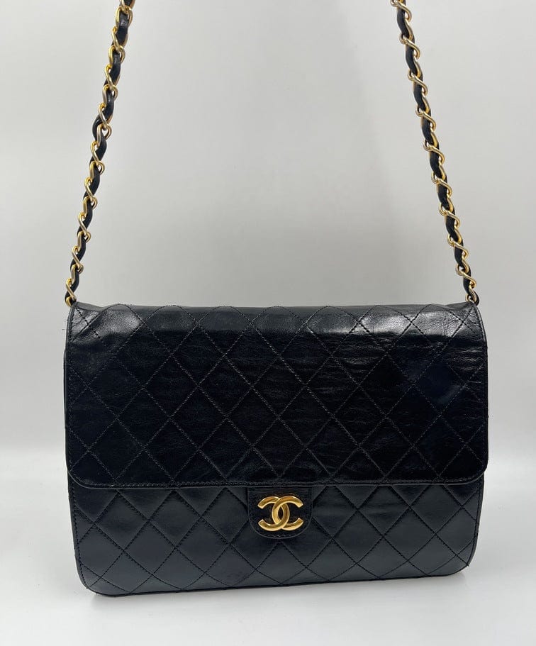 Vintage Black Chanel Flap Bag