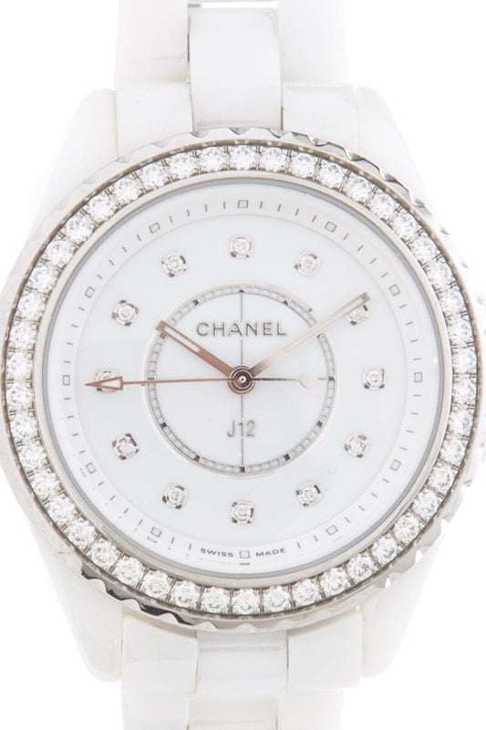 Chanel White J12 Quartz Swiss-Made Watch