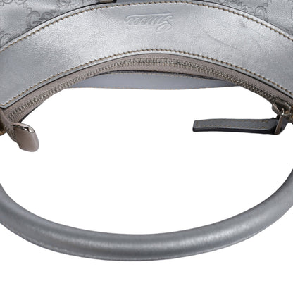 Silver D Ring Hobo Guccissima Leather ( )