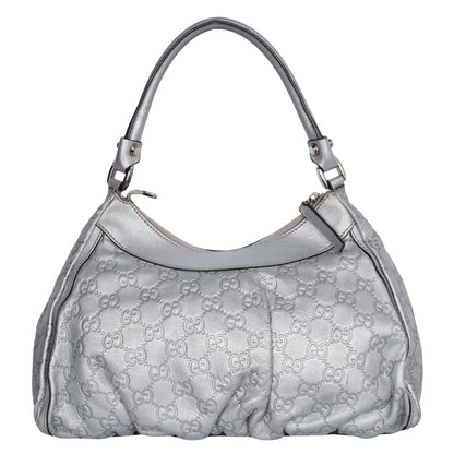 Silver D Ring Hobo Guccissima Leather ( )