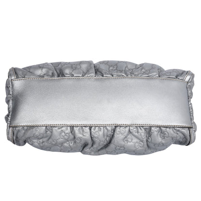 Silver D Ring Hobo Guccissima Leather ( )