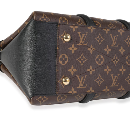 Louis Vuitton Monogram Canvas & Black Leather Soufflot MM