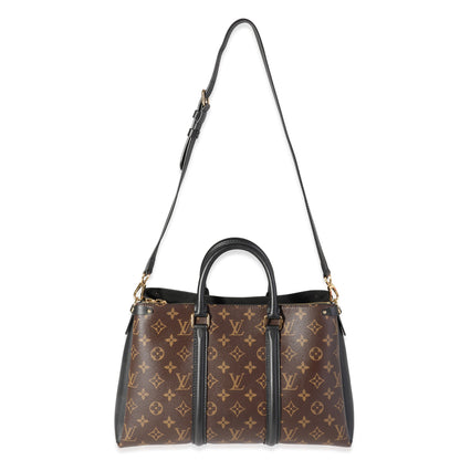 Louis Vuitton Monogram Canvas & Black Leather Soufflot MM