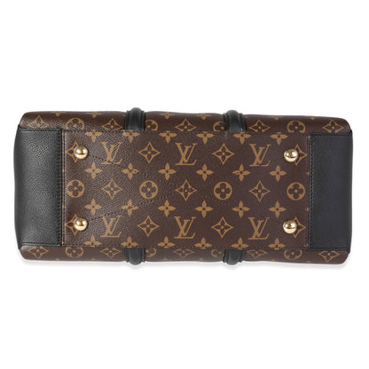 Louis Vuitton Monogram Canvas & Black Leather Soufflot MM