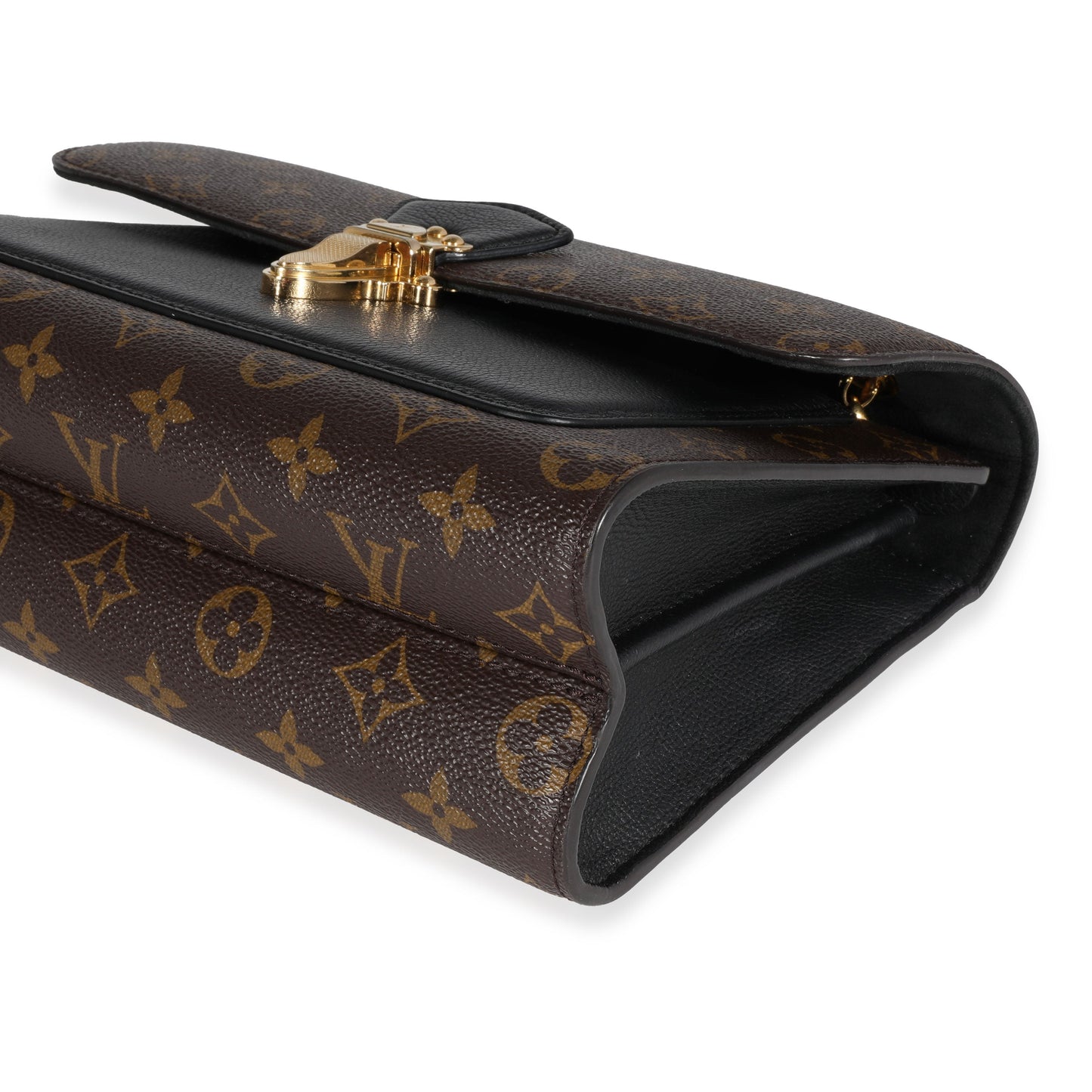 Louis Vuitton Monogram Canvas & Black Leather Victoire Bag