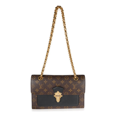 Louis Vuitton Monogram Canvas & Black Leather Victoire Bag