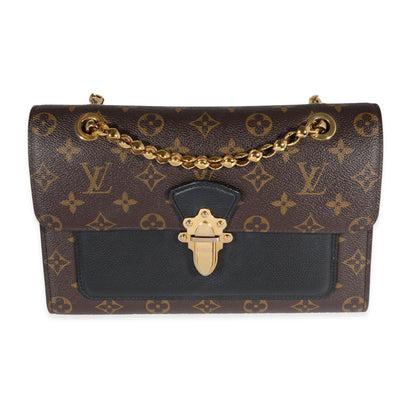 Louis Vuitton Monogram Canvas & Black Leather Victoire Bag