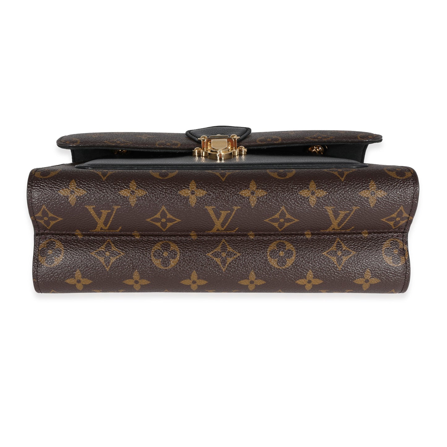 Louis Vuitton Monogram Canvas & Black Leather Victoire Bag