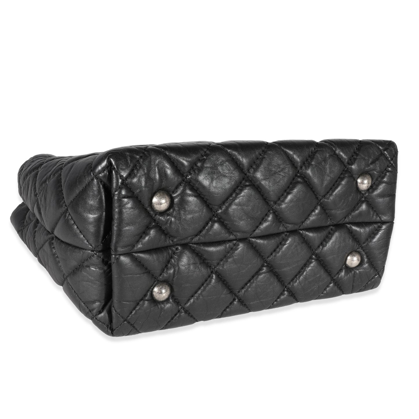 Chanel Black Quilted Aged Calfskin Reissue Shopping Tote