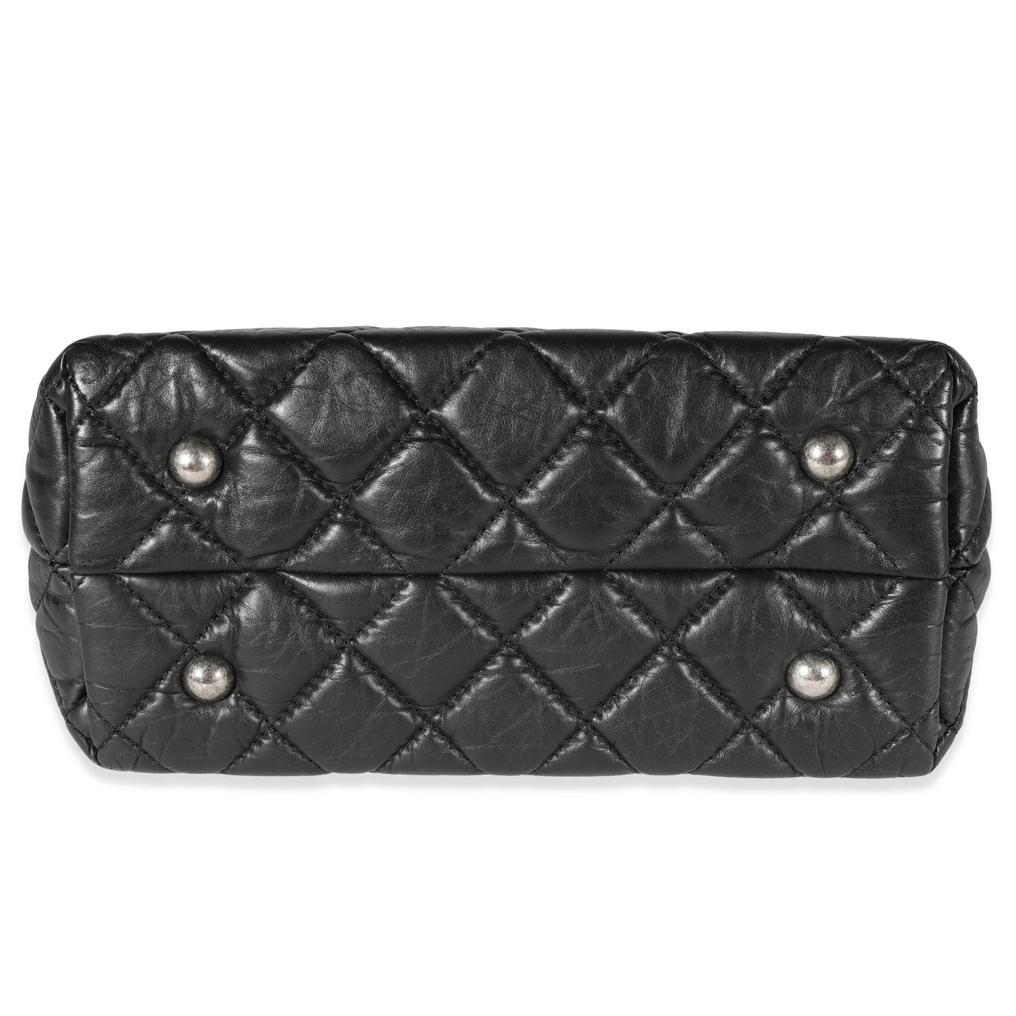 Chanel Black Quilted Aged Calfskin Reissue Shopping Tote