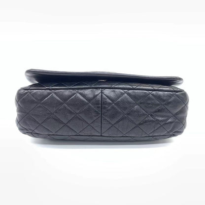 Chanel Istanbul Flap Bag 2011 Medium Leather and Knot Chain Redyed Black