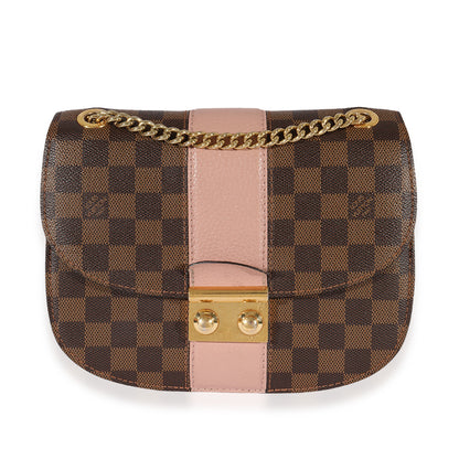 Louis Vuitton Damier Ebene & Magnolia Cuir Taurillon Wight Shoulder Bag