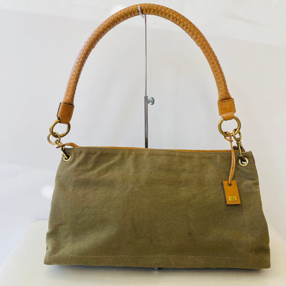 GUCCI Diana Canvas Shoulder Bag