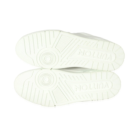 Louis Vuitton White Leather LV Trainer Sneaker