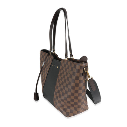 Louis Vuitton Canvas Damier Ebene Taurillon Jersey Tote