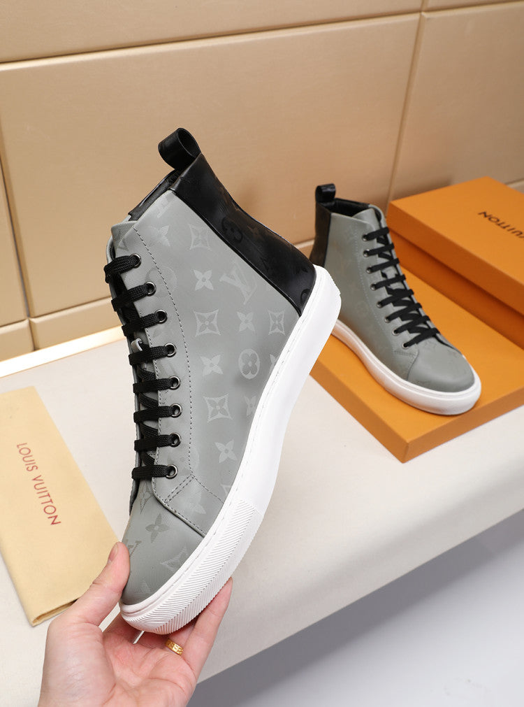 The Bags Vibe - Louis Vuitton Stellar Trainer Boot Gray Black Sneaker