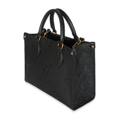 Louis Vuitton Black Empreinte Monogram Giant Onthego PM