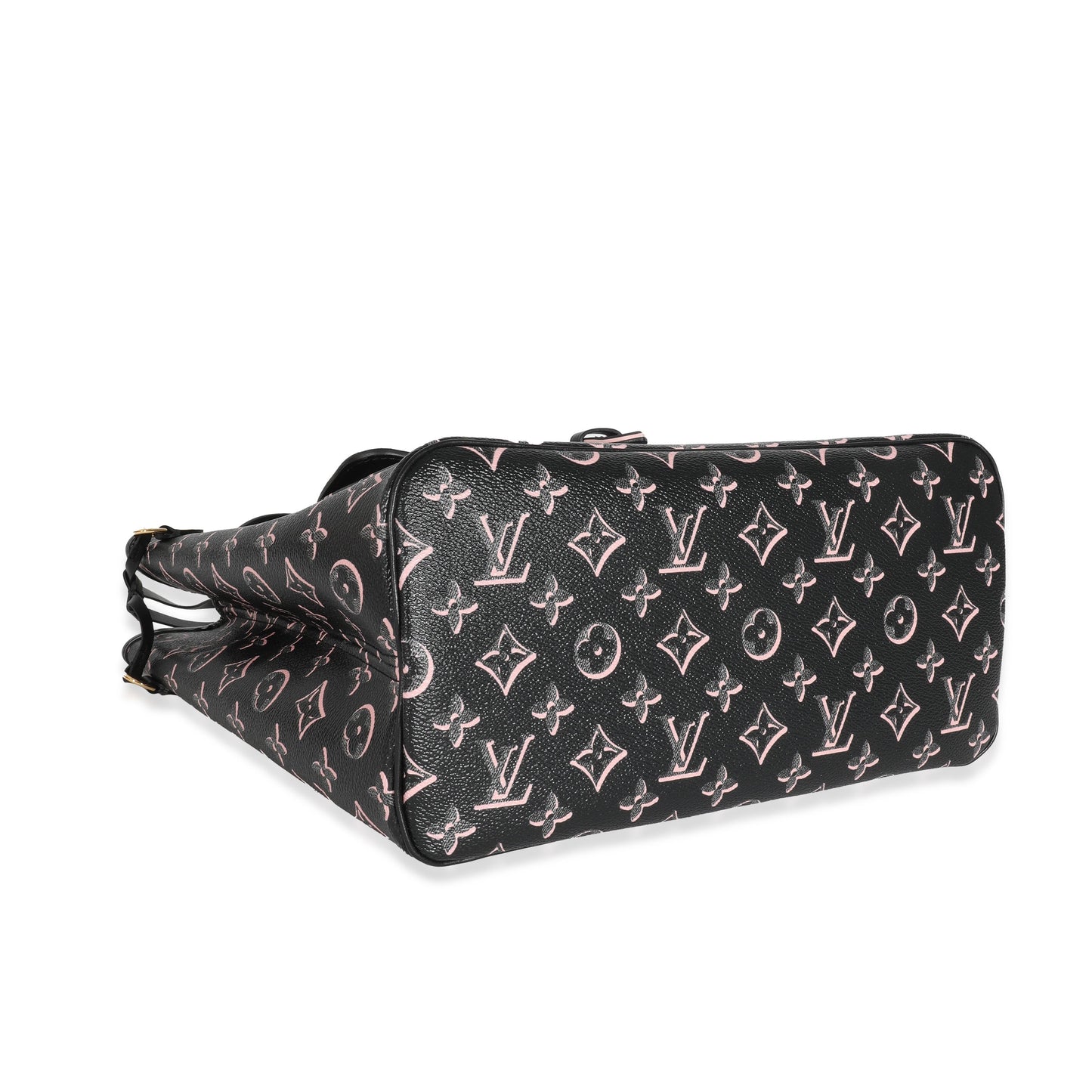 Louis Vuitton Black Pink Monogram Canvas Fall For You Neverfull MM