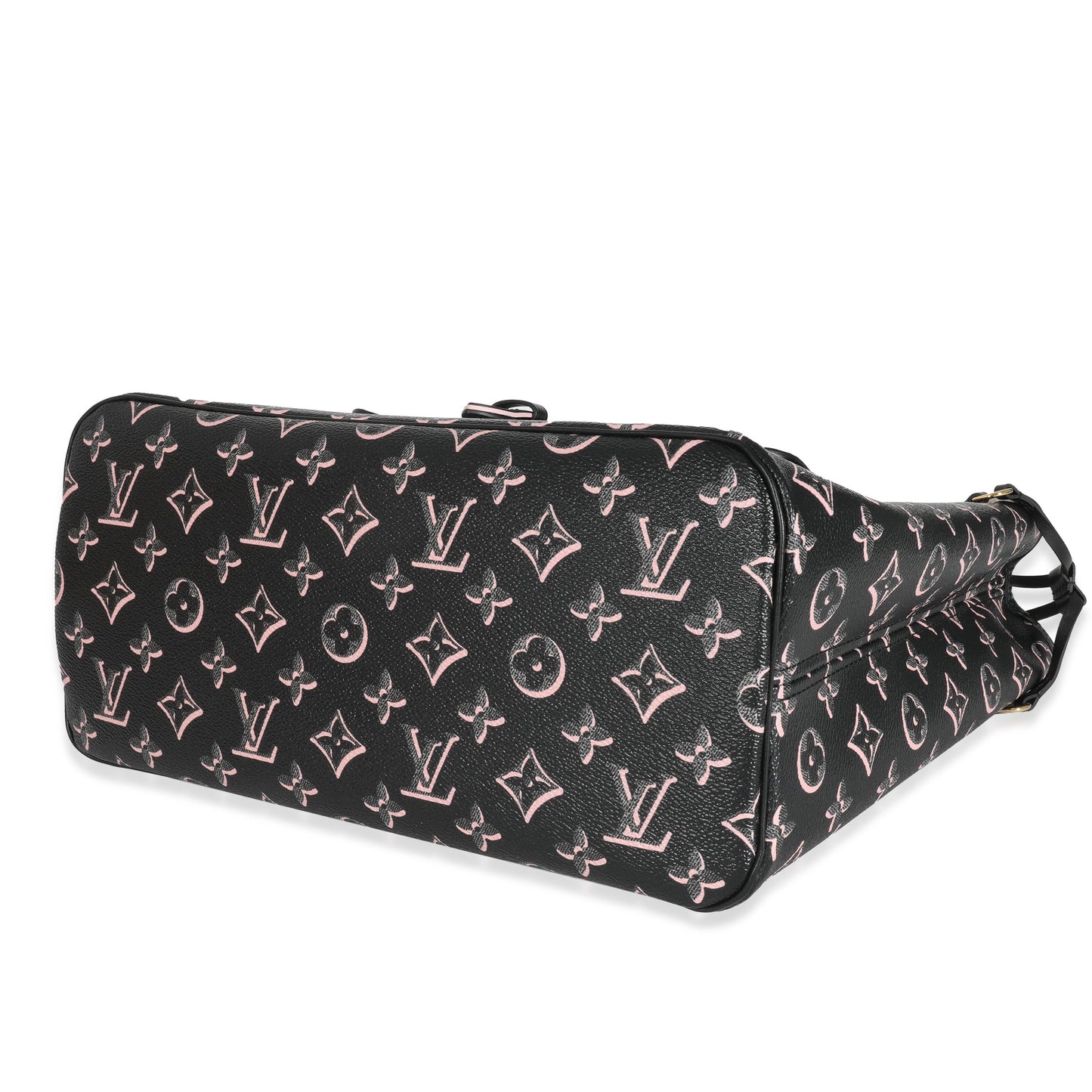 Louis Vuitton Black Pink Monogram Canvas Fall For You Neverfull MM