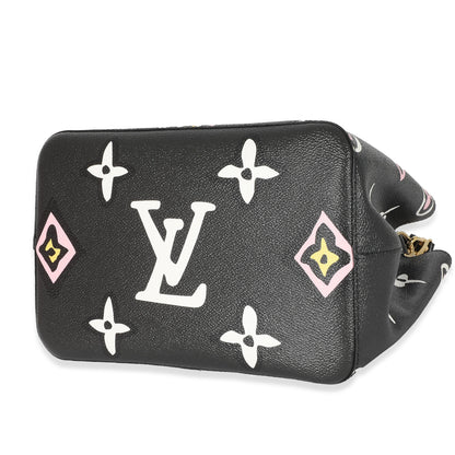 Louis Vuitton Black Monogram Giant Wild At Heart Canvas NéoNoé MM