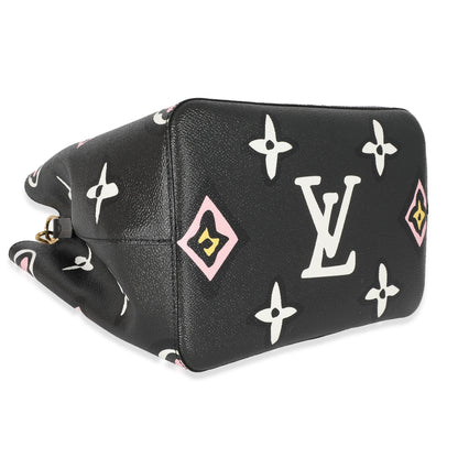 Louis Vuitton Black Monogram Giant Wild At Heart Canvas NéoNoé MM