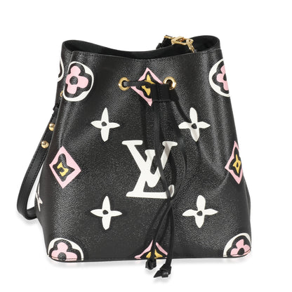 Louis Vuitton Black Monogram Giant Wild At Heart Canvas NéoNoé MM