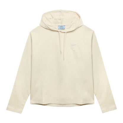 Prada Ivory Hooded Sweatshirt Women