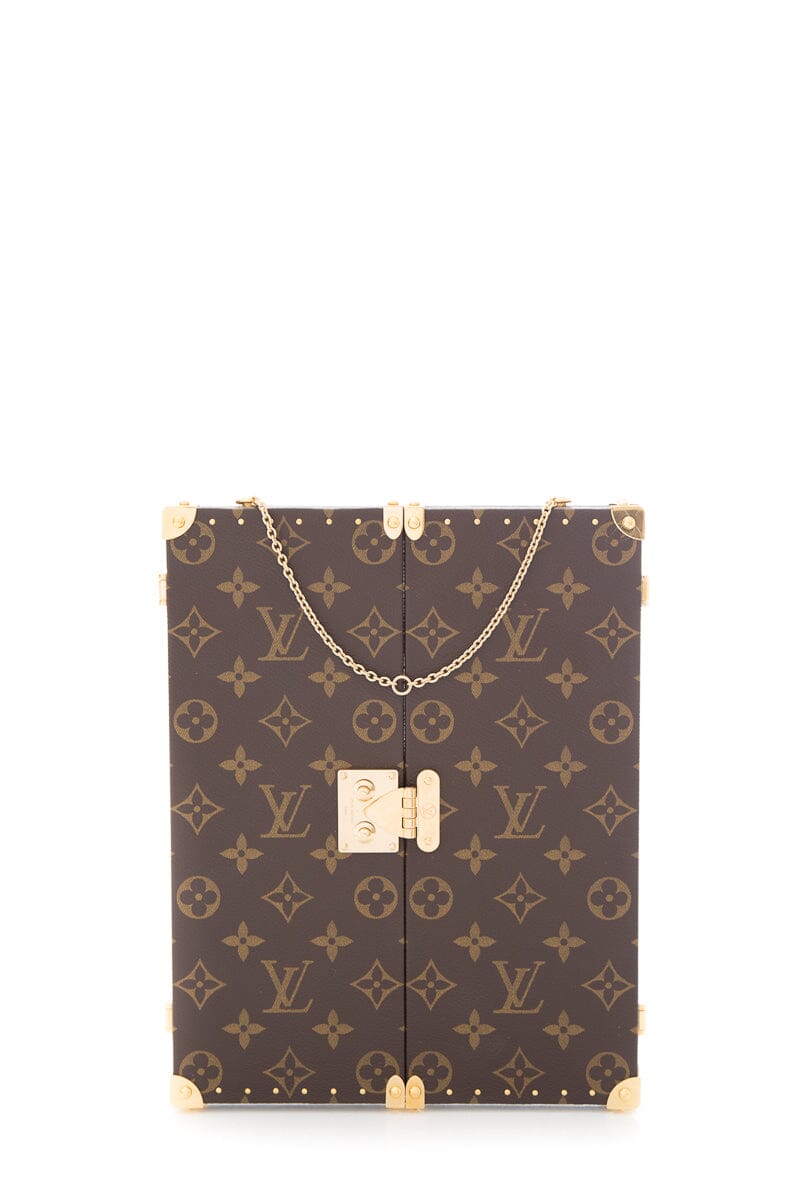 Louis Vuitton Brown Tri Fold Canvas Mirror on Chain