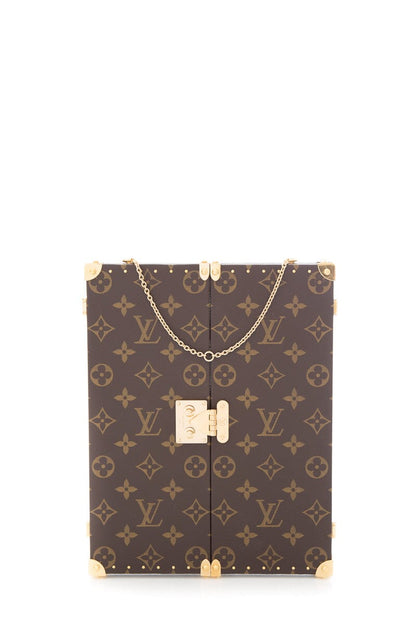 Louis Vuitton Brown Tri Fold Canvas Mirror on Chain