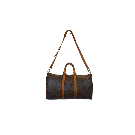 Louis Vuitton Keepall 50 with Bandoulière strap Monogram Canvas