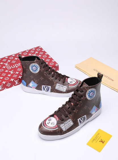 The Bags Vibe - Louis Vuitton Stellar Trainer Boot Brown Sneaker