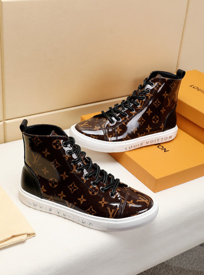 The Bags Vibe - Louis Vuitton Stellar Trainer Boot Brown Sneaker